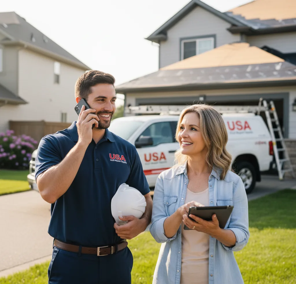 USA Roof Repair Experts customer support in Algona